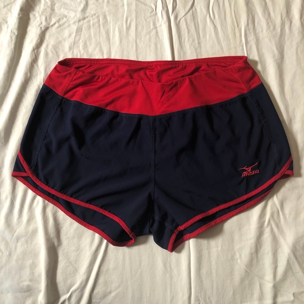 Mizuno navy/red athletic shorts size M